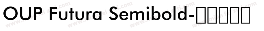 OUP Futura Semibold字体转换